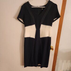 Navy/White Work Dress.